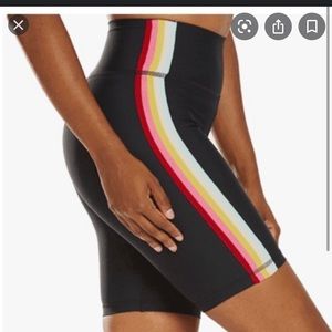 Spiritual Gangster rainbow bike shorts